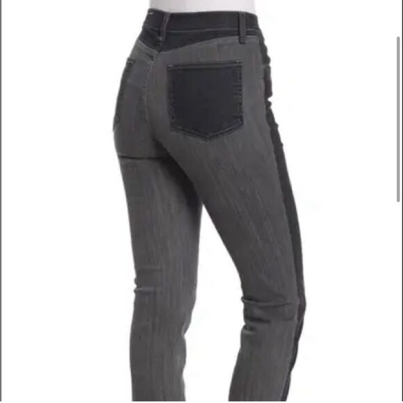 Rag & Bone $275 Evelyn Two Tone High Waisted Jeans Frayed Hem sz 25 - Picture 5 of 12